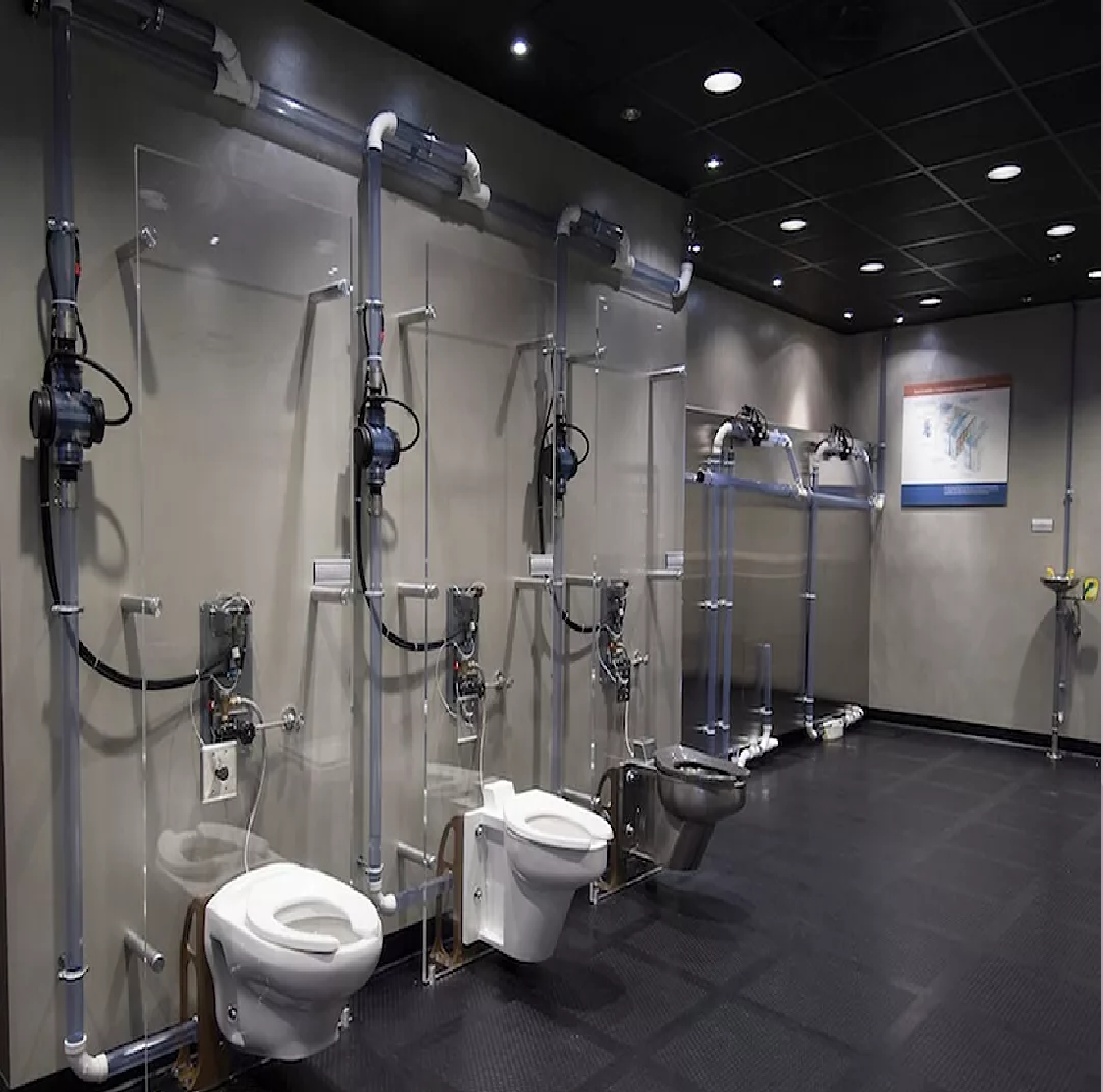 Commercial restroom retrofit conditions
